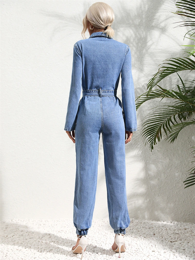 Streetwear Jeans Jumpsuits Autumn Clothes Women 2024 Fashion Cowboy Trousers Denim Rompers Playsuits One Pieces Overalls Outfits