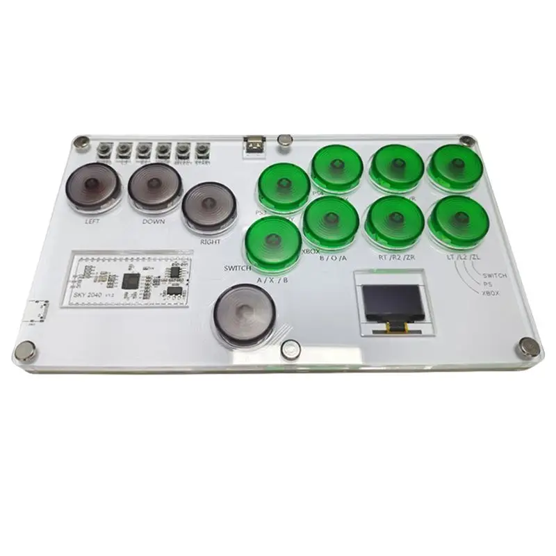 street-fighter-controller-fight-stick-game-controller-mechanical-button-for-pc-ps4-switch-green