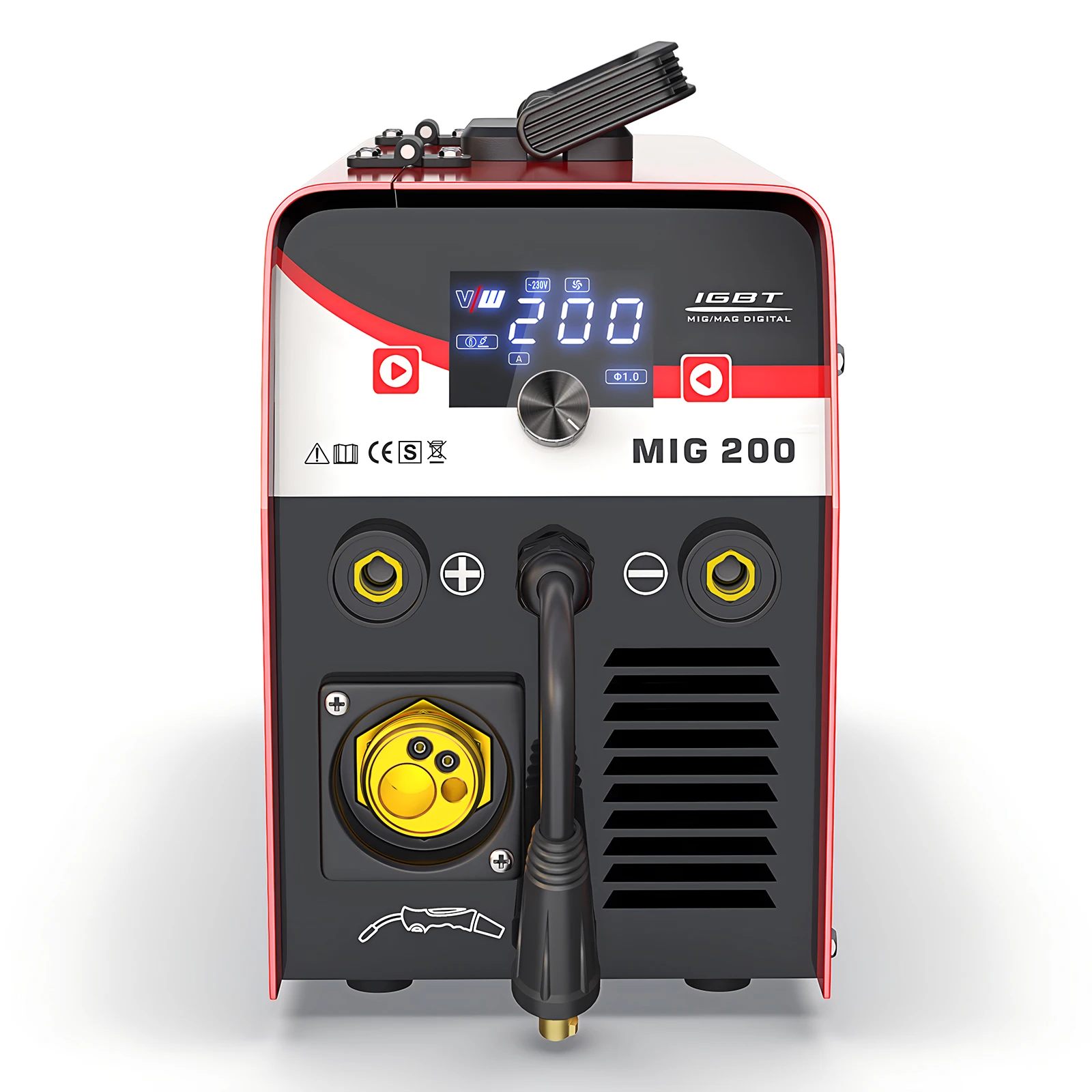 Stahlwerk &Vector 4in1 MIG200 Mig Welding Machine 200AMP MIG TIG MMA Aluminum Portable Arc Welders