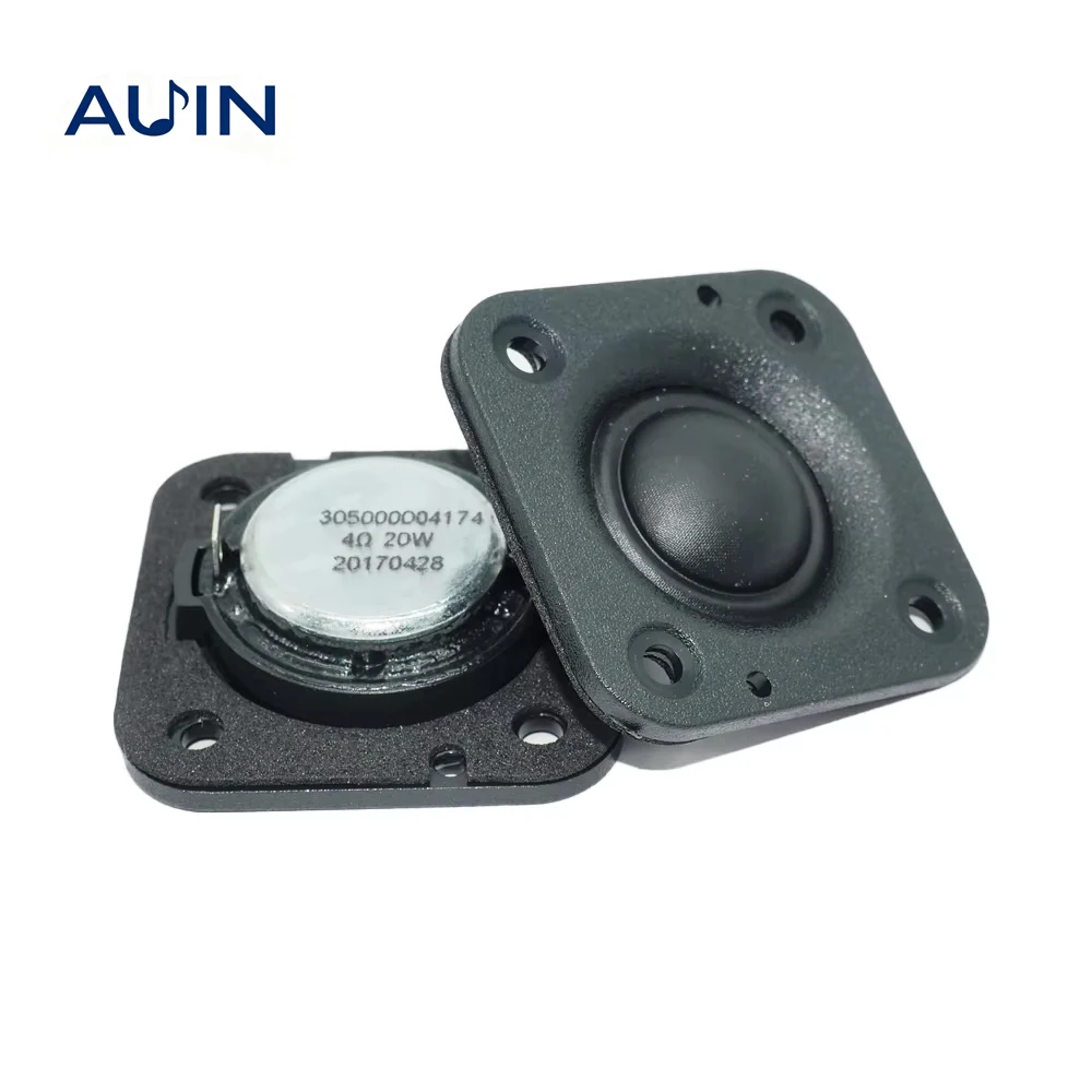AUIN 2Pcs 48MM 4 Ohm 20W Tweeter Speaker Ultrathin Hifi Silk Titanium Film Treble DIY Bluetooth Outdoor Speaker Soundbar