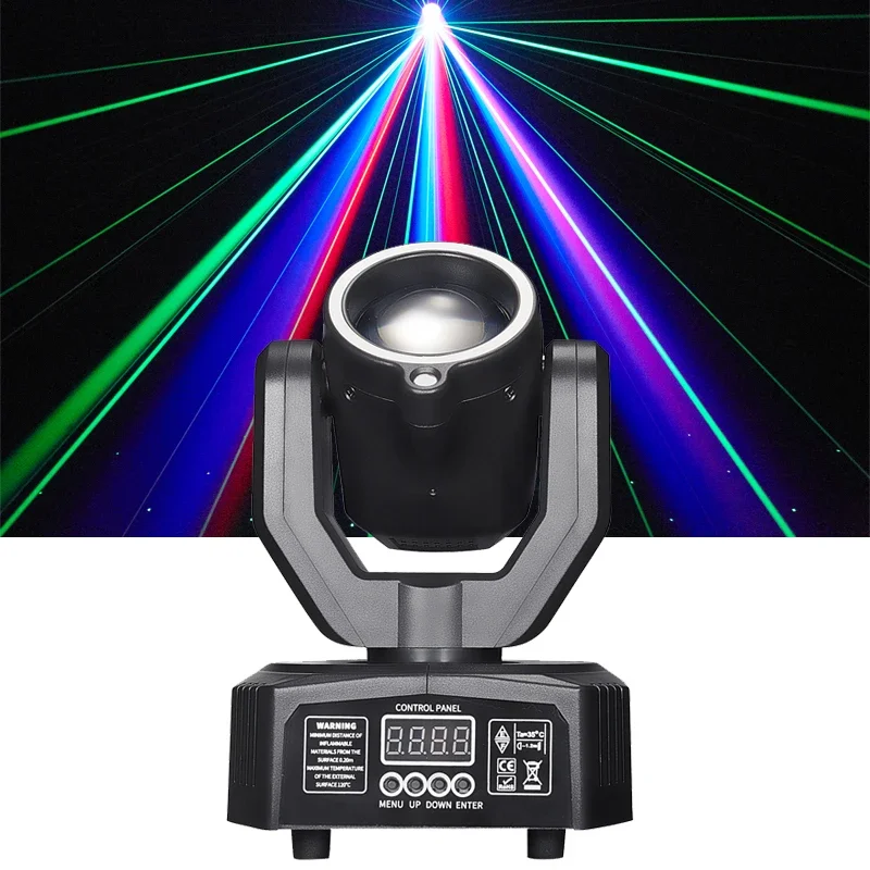 

32W DJ Party Light Super Mini Spot Beam Laser Moving Head Light DMX512 Remote Control Stage Lighting Effect Disco Bar Light