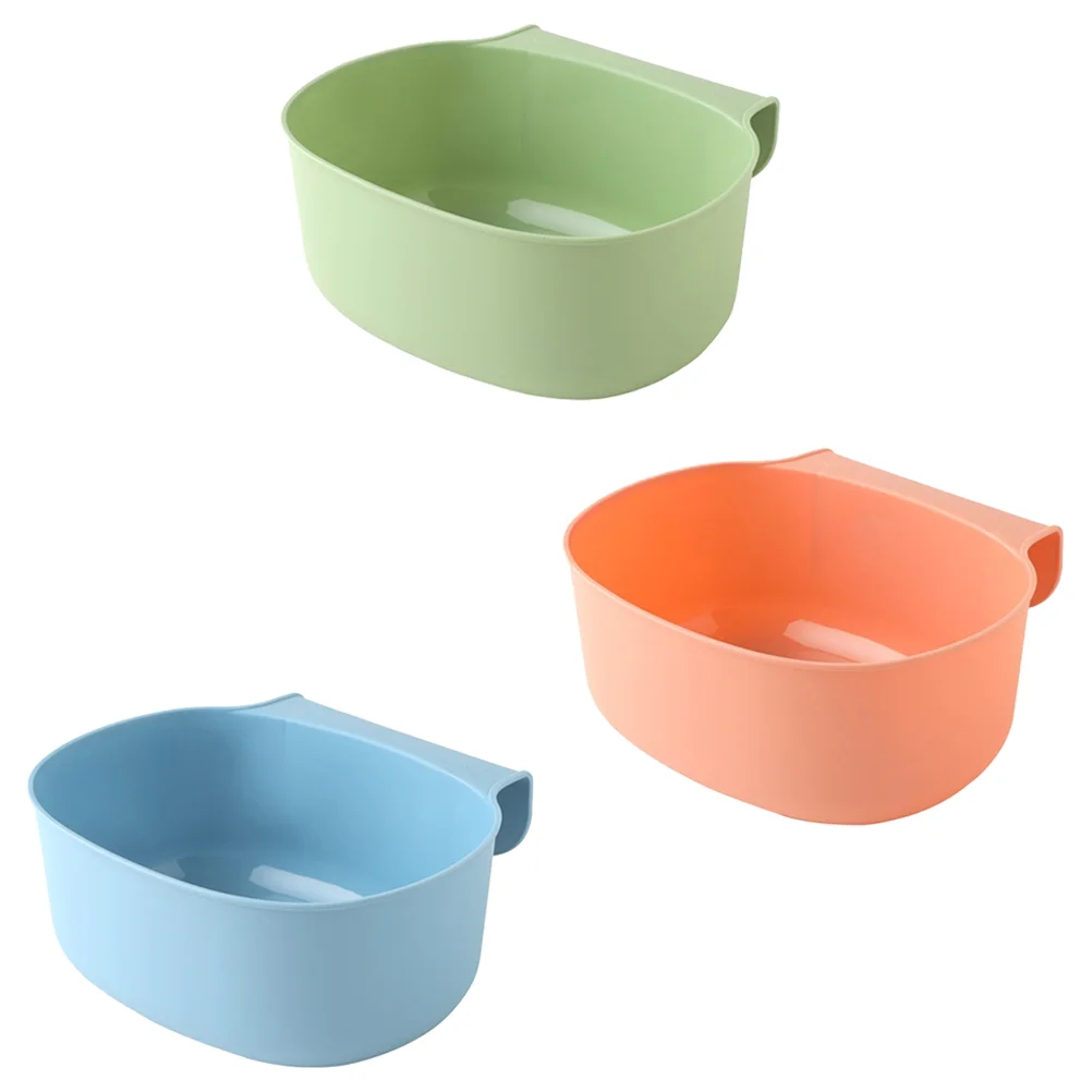 

3pcs Hanging Garbage Storage Box Plastic Kitchen Trash Can Household Storage Bin Multifunctional Food Waste Container