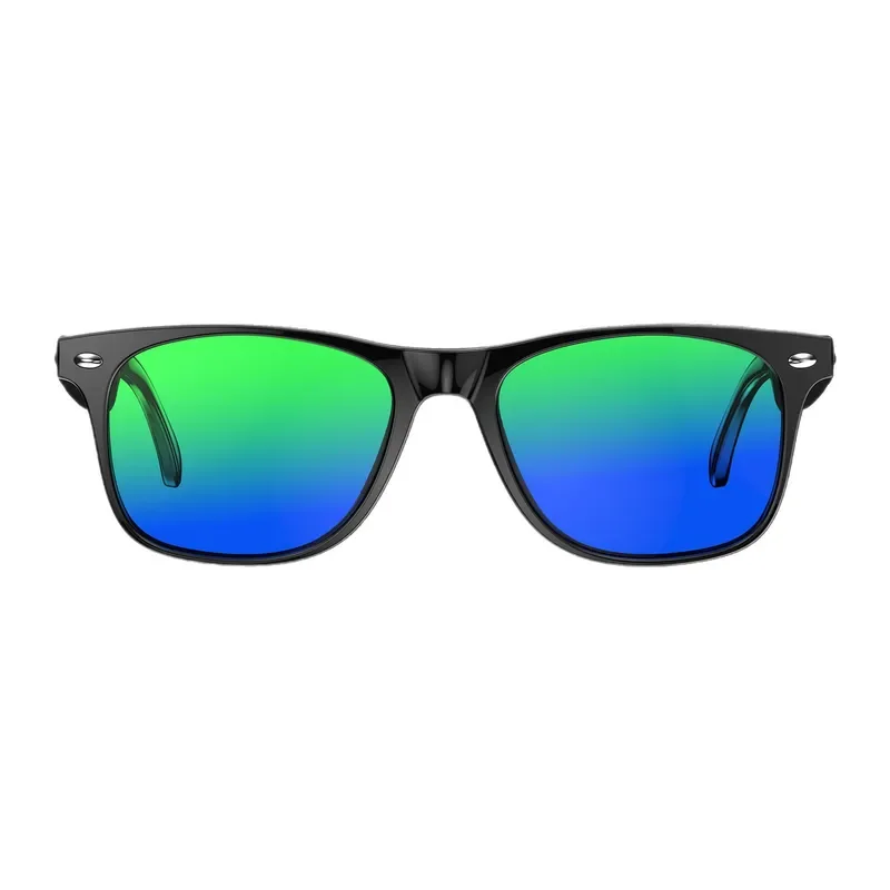 AI Translation Smart Glasses Wireless Bluetooth Real Time Subtitles Audio Eyewear for Travel Business Black Frame Voice