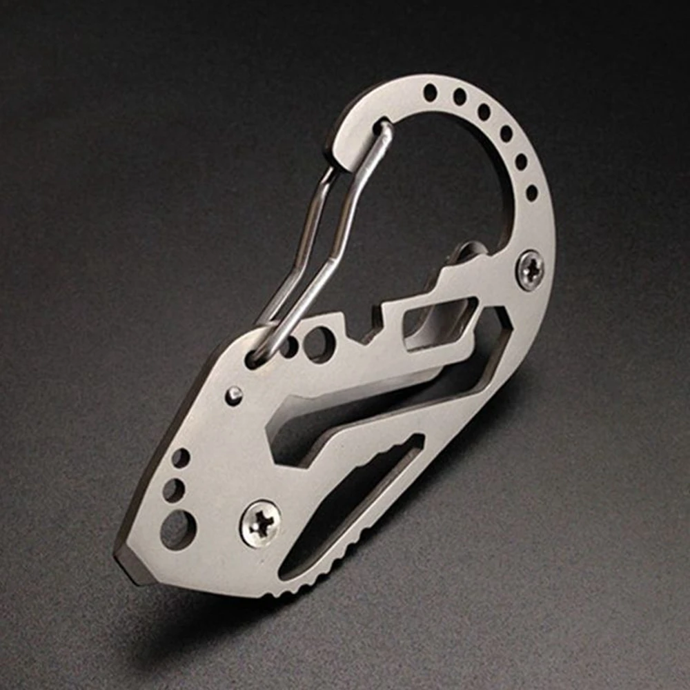 Multifunction Tool Stainless Steel Key Holder Organizer Clip Folder Keyring Keychain Case Outdoor Survival Travel Tool