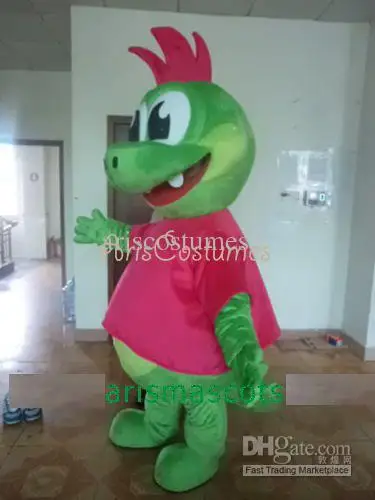 

New Adult Hot Sale Foam Cute Doll Dragon Dinosaur Cartoon Mascot Costume Plush Christmas Fancy Dress Halloween Mascot Costume