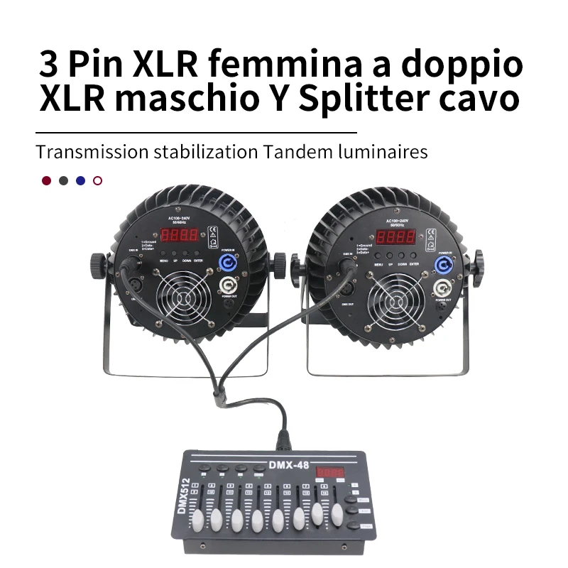 Imagem -04 - Xlr Macho para Xlr Fêmea Jack Microfone Divisor de Microfone 35 60cm Pinos Áudio Mixer Registro