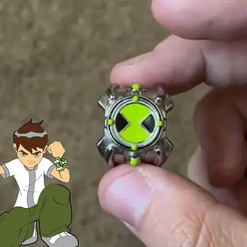 Anime Ben 10 Omnitrix Cosplay Ring Punk Hip Hop Trendy Personality Finger Rings Jewelry Unisex Accessories