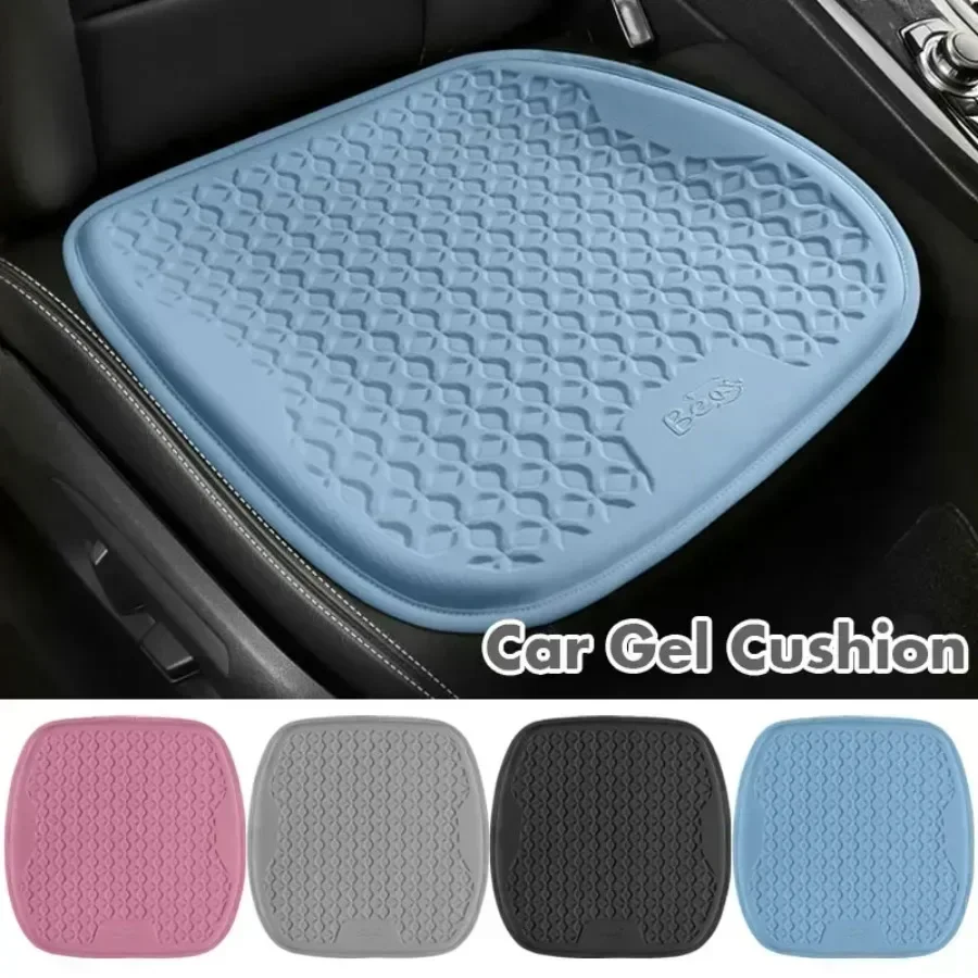 

Summer 3D Gel Breathable Seat Cover Cushion Ventilation Colling Universal Car Front Rear Full Set Pad Car Interior Accessories
