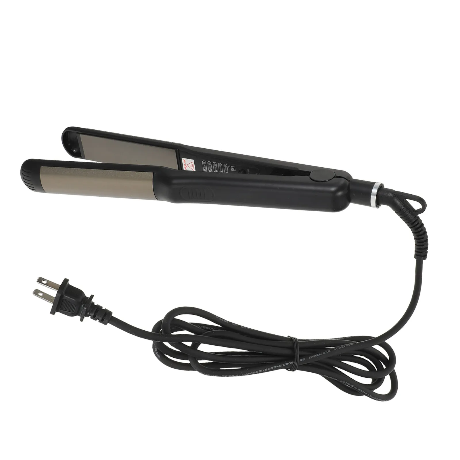 

1Pcs Hair Straightener Curling Iron Electric Dual-Purpose Steam Iron Rapid Heating Us Plug Black Suitable Salon Home