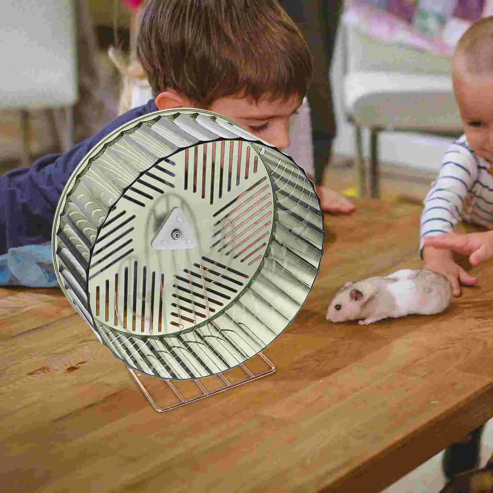 Criceto Ruota da corsa Gabbia Chinchilla Giocattoli Spinning Riccio decorativo Silenzioso Piccolo