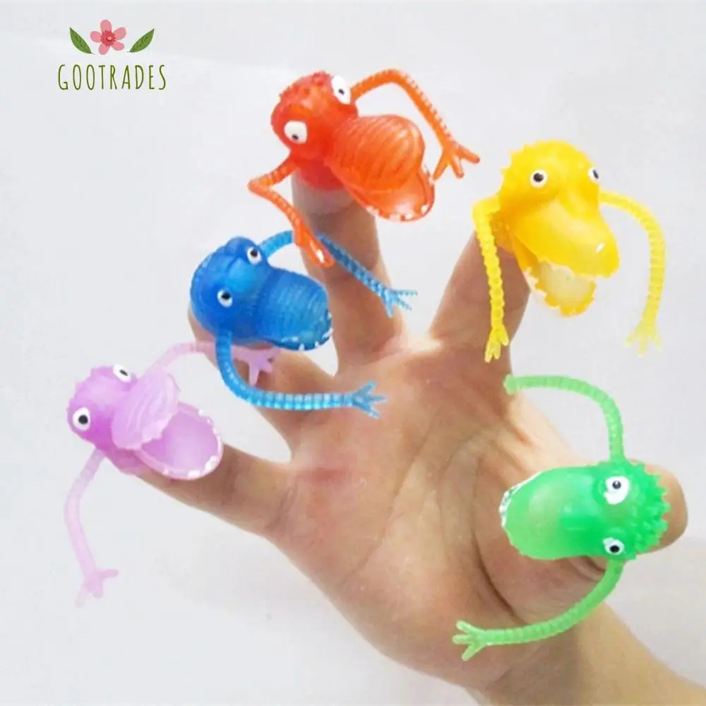 Educational Toys Fun Toys Puppet Party Bag Fillers Children Gifts Mini Hand Puppets Finger Doll Fright Dinosaur Finger Puppets