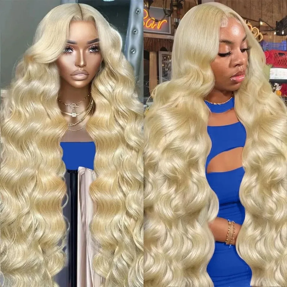 

13X6 Hd Lace Frontal Wig 250 Density Blonde 613 Body Wave Human Hair Wigs For Women Pre Plucked Brazilian Wigs Original 30 Inch