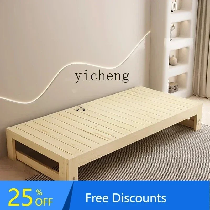 y9.4- solid wood sofa bed folding dual-purpose living room home lunch break simple pull push-pull retractable bed