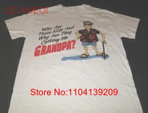 Дедушка с тростником в цветочной кабане, футболка, которые эти дети, новые SM длинные или Короткие рукава