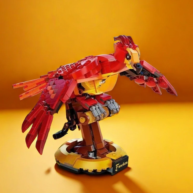 597 قطعة لعبة الفيلم السحري فينيكس نموذج فوكس التعليمية تجميع الطيور نموذج الطوب لعب للأطفال البالغين هدايا عيد الميلاد عيد الميلاد #6
