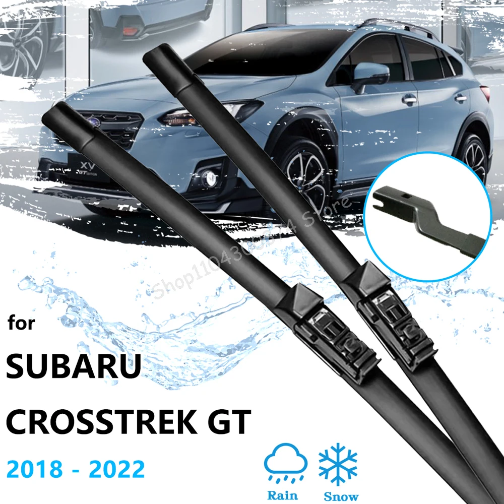 

For Subaru Crosstrek XV GT MK2 2018~2022 Front Rear Set Windshield Windscreen Wiper Blades Cleaning Replacement Car Accessories