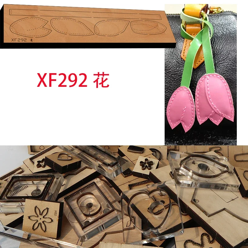 

Handmade Wooden Flower Knife Die Leather Craft Punch Hand Tool Cut Knife Mould XF292 Leather Craft Tools