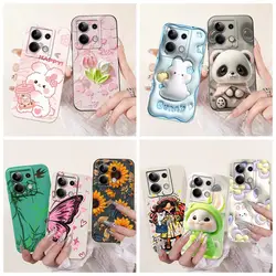 For Xiaomi Redmi Note 13 4G Case Cute Cartoon Panda Soft Silicone TPU Phone Case For Redmi Note 13 Note13 4G Back Cover Bumper