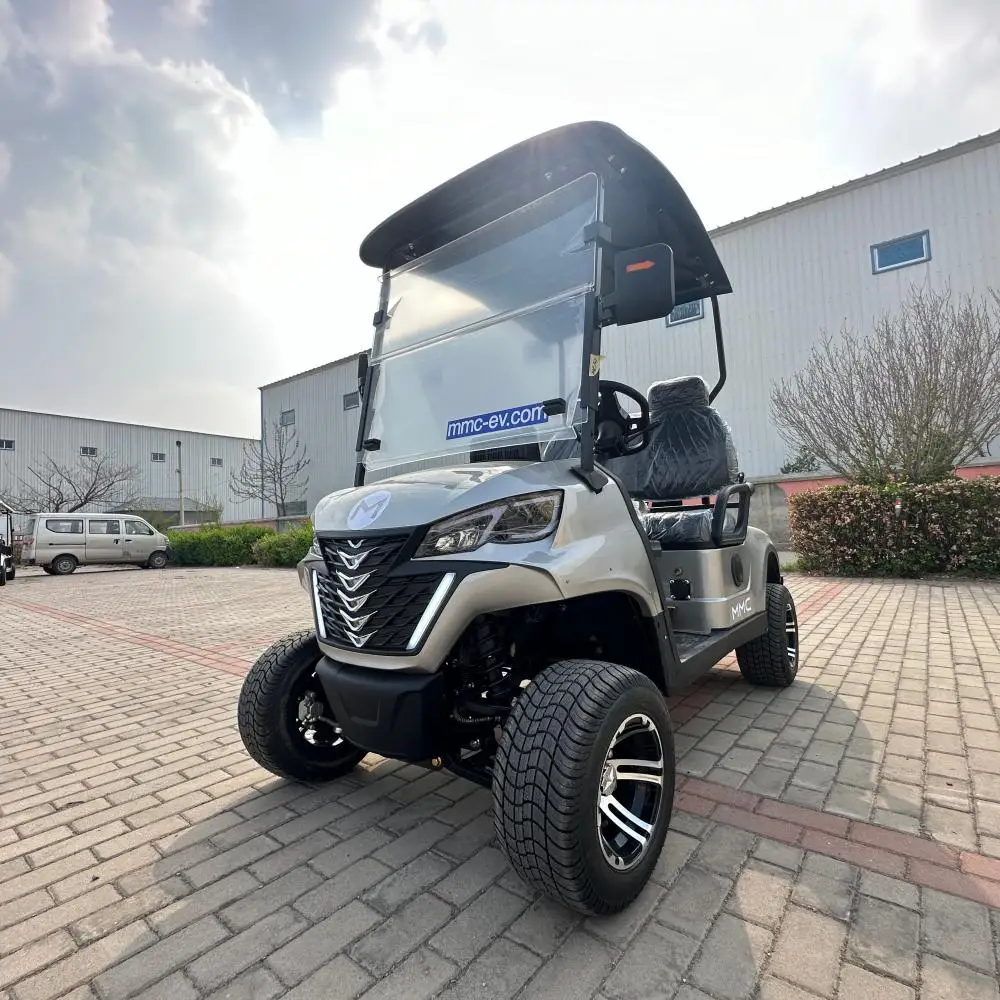 4 Wheel 4 Seater Electric Sightseeing Club Car Golf Car 48V Solar Panel Golf Buggy Electric Vehicles 6 Seater Golf Cart