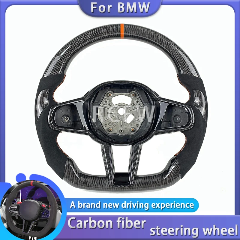 Automotive carbon fiber steering wheel for BMW 3 4 Series G20 G21 G80 G81 G22 G23 G26 Car modification interior accessories