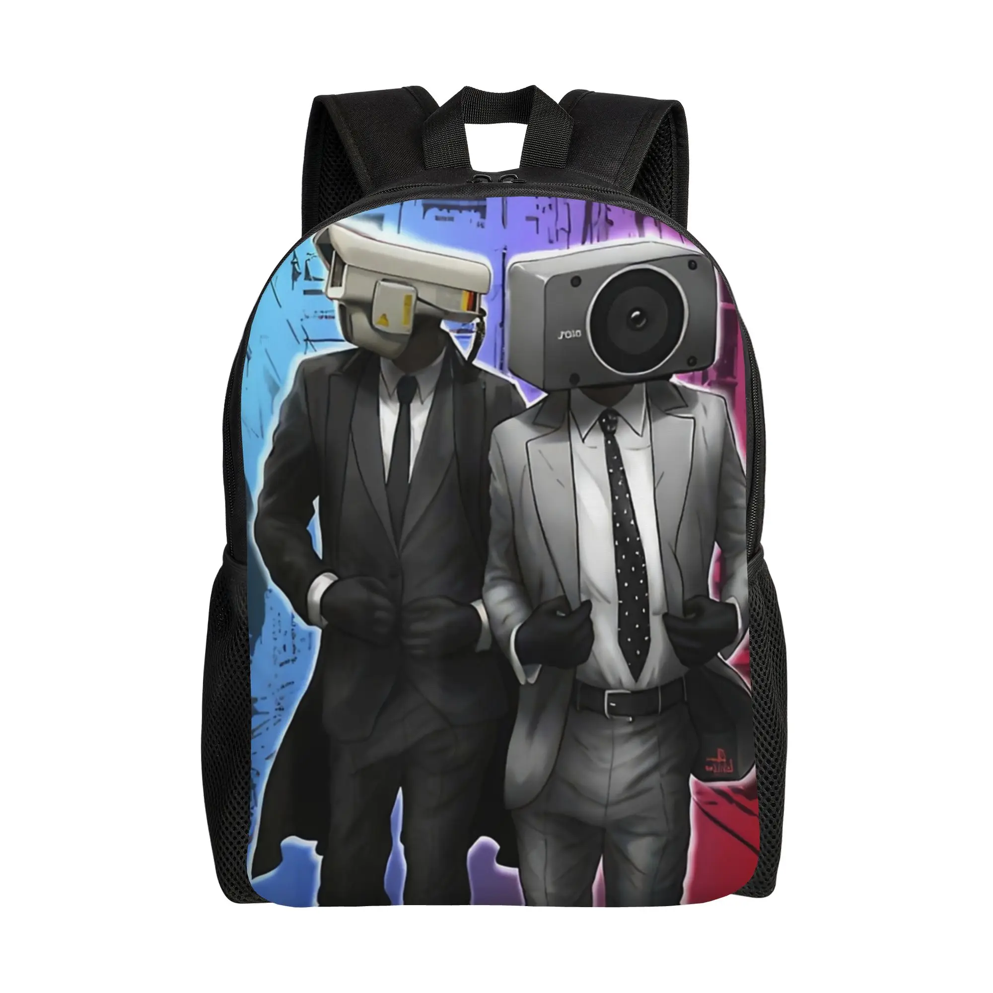 

Рюкзак Skibidi Toilet для мужчин и женщин, повседневный, для школы, работы, для операторов, с мемами, забавный, игровой, для ноутбука, на плечо, спортивный