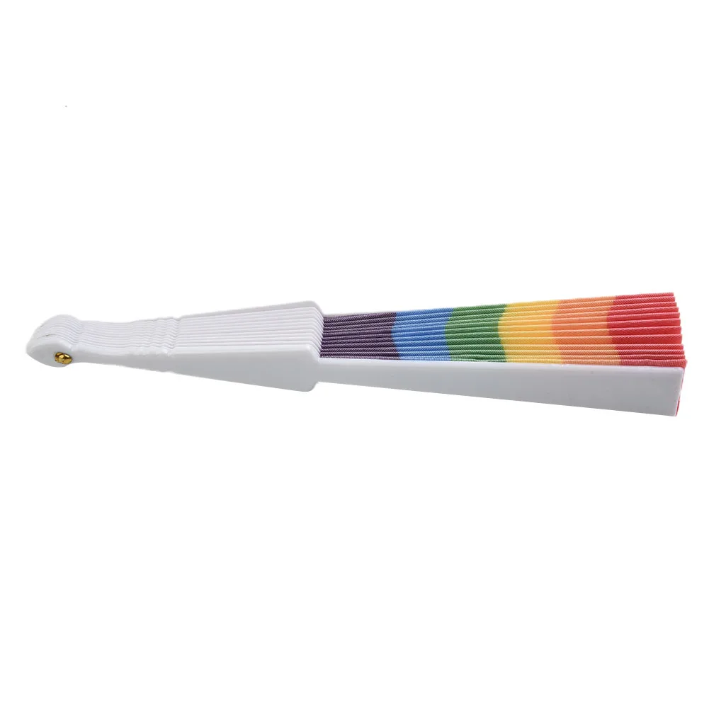 

100% Brand New Folding Fan 42CM Gay Folding Fan Pride Fan For Decoration And Wedding Or Just Use It To Cool Yourself