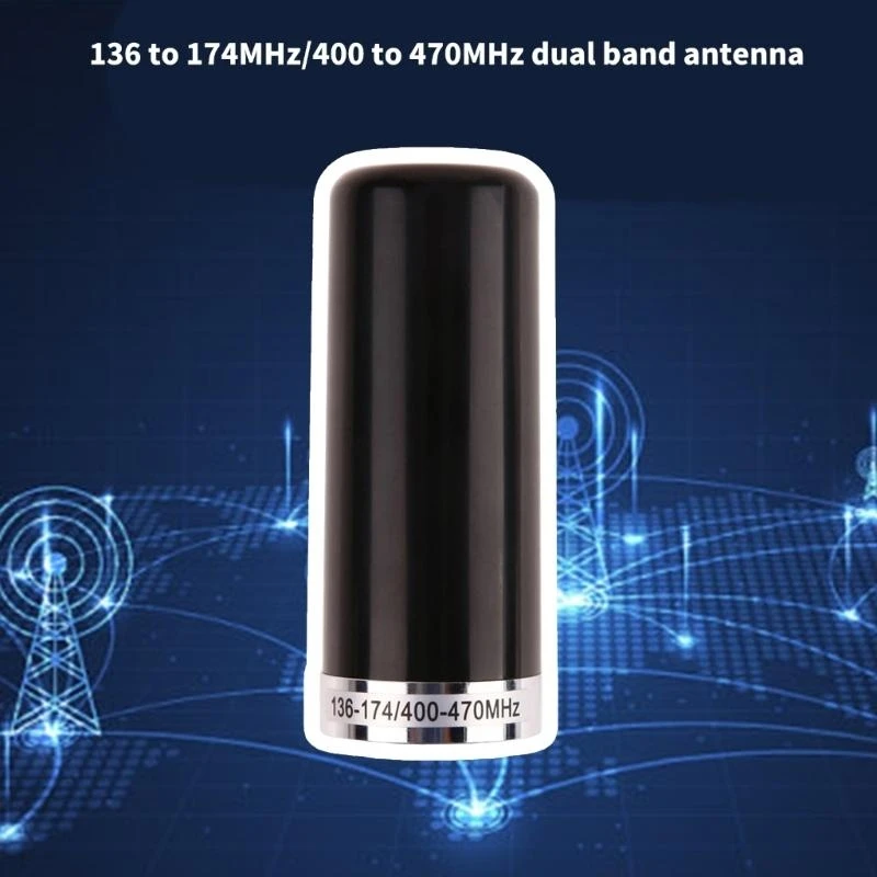 Antenas montura NMO banda doble 136 174MHz 400 480MHz pequeñas antenas UHF VHF fácil usar para radio y