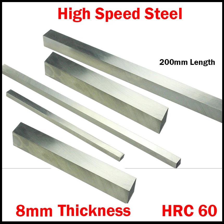Ponteira de Metal Retangular Hrc60 Hss Cortador de Mosca Ferramenta de Torno 200*35*8 mm 200x35x8 200*40*8 200×8 Mm.