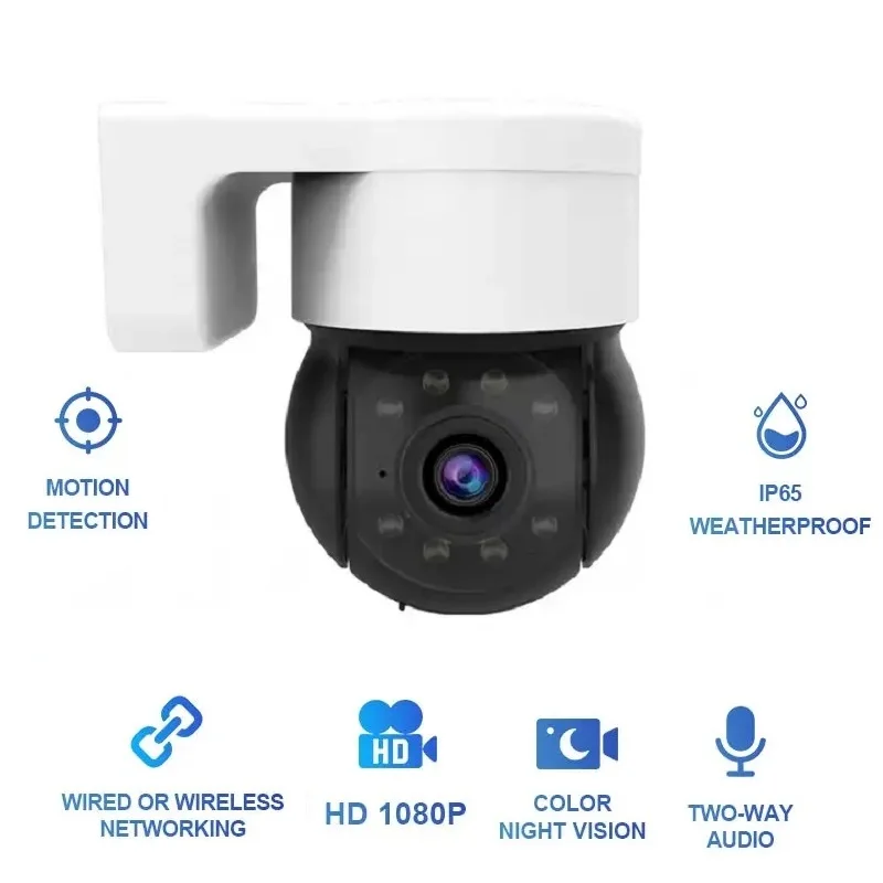 TUGARD kamera pengawas luar ruangan, kamera IP HD 2MP 4MP warna penuh Ai, Monitor keamanan pelacakan manusia, kamera Wifi Tuya