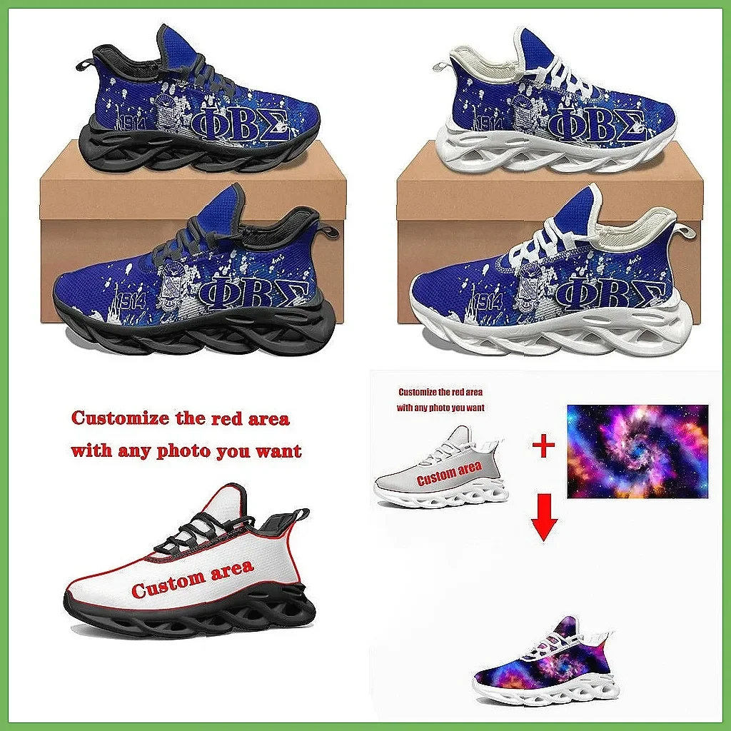 

Hot Phi Beta Sigma Print Women's Sneakers Non-Slip Comfort Vulcanized Sports Shoes