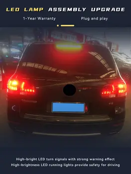 Zadní světla pro Volkswagen VW Touareg 2003-2010 Vylepšení LED DRL zadní světla Automatické směrové světlo Brzdové světlo Příslušenství 10 nejlepší prodej LED zadní světla pro VW Touareg - №10