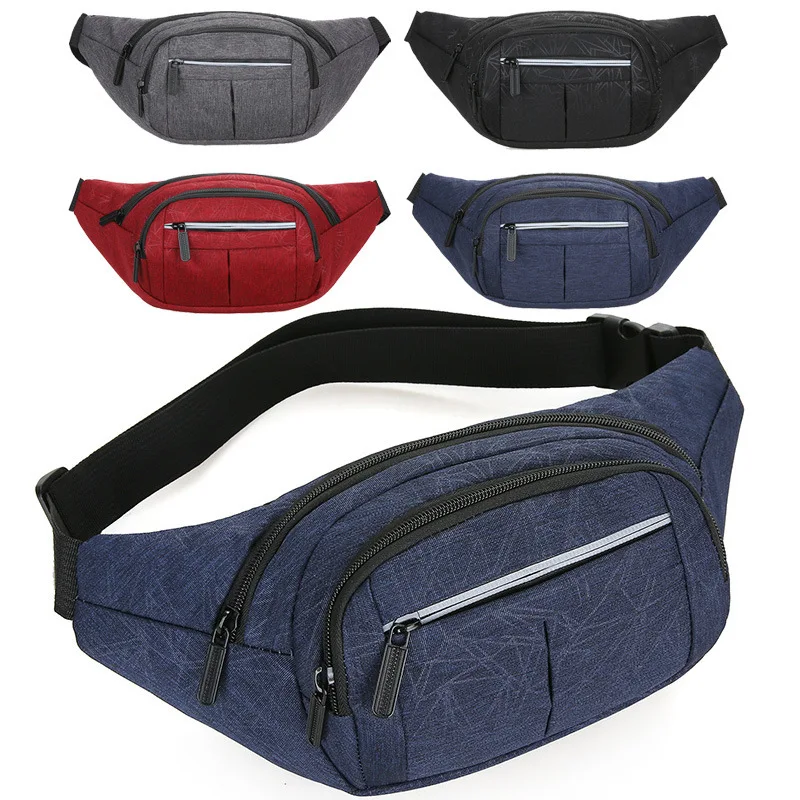 

New nylon fanny pack outdoor sports mountaineering messenger bag wear-resistant men's and women's breast bag fashion fanny pack