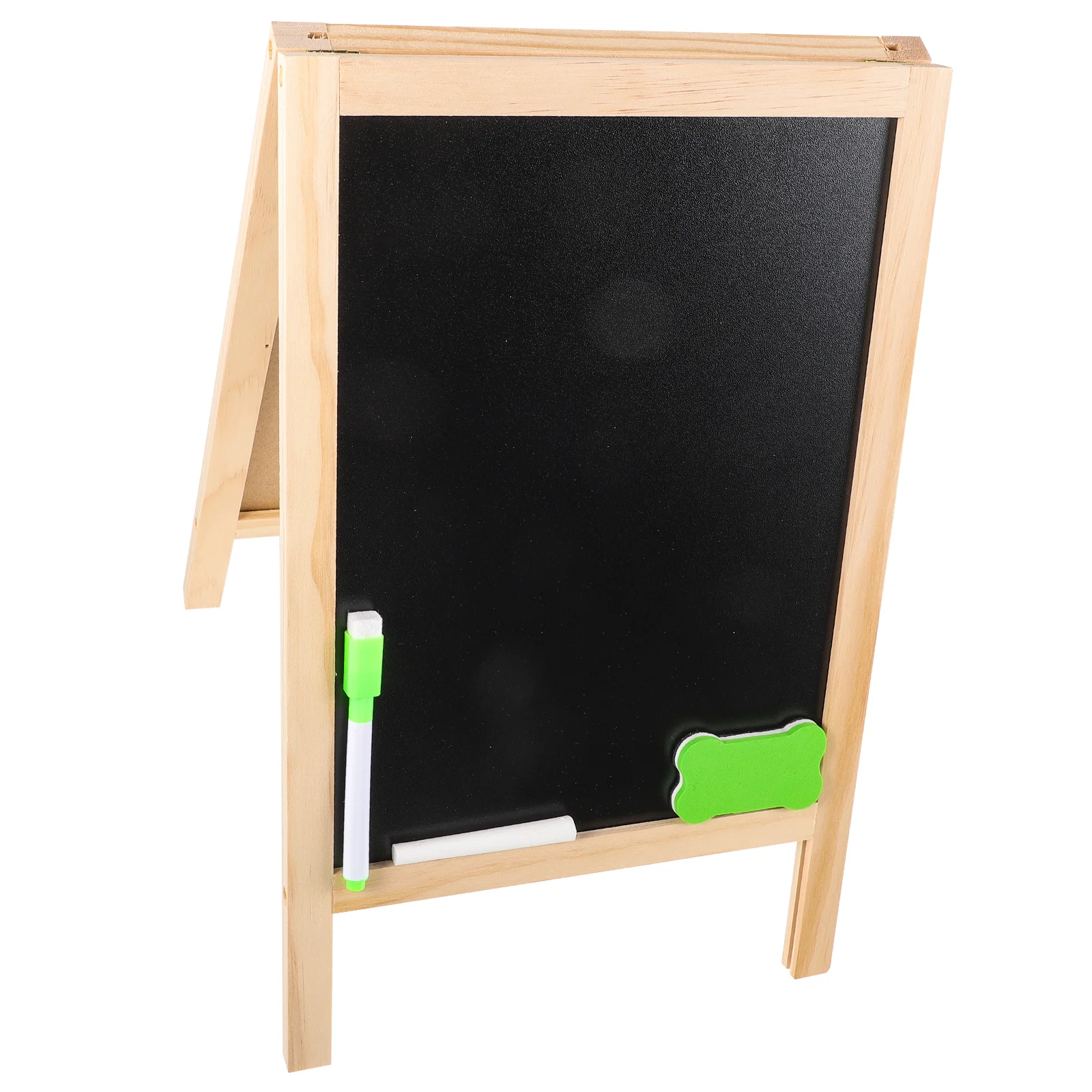 Double Sided Small Blackboard Child Chalkboard Easel Wooden Signs Double-sided Chalkboards