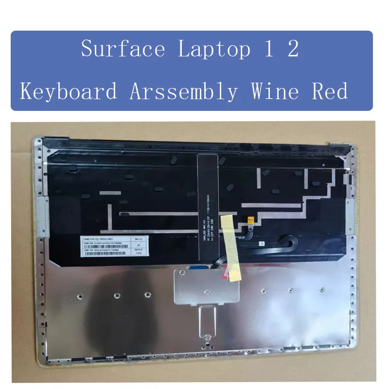 For Microsoft Surface Laptop1 Laptop2 Original Keyboard Assembly 1769 1782 Tablet Laptop Keyboard Wine Red Blue