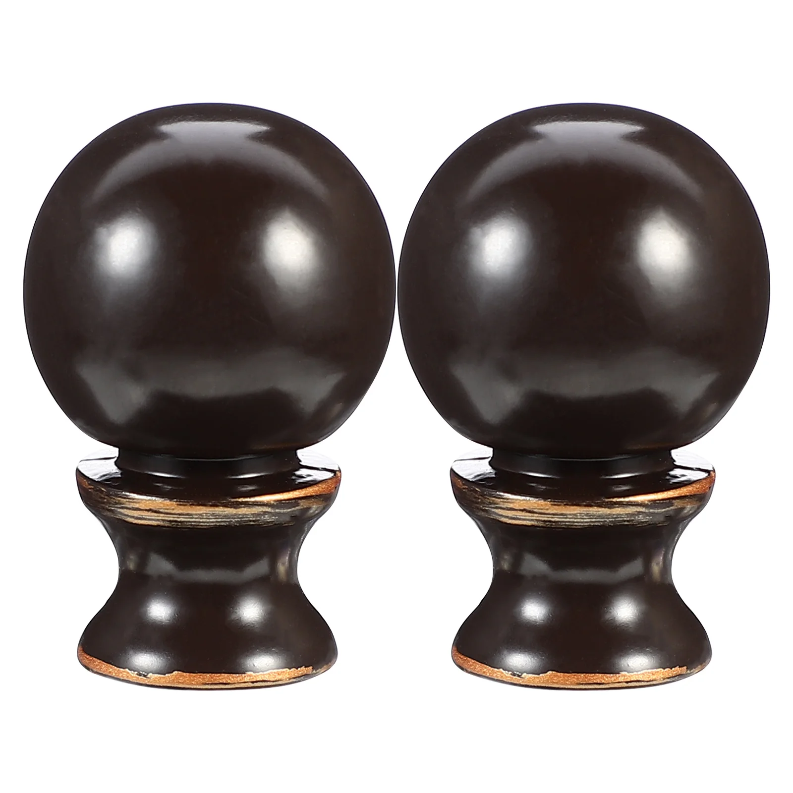 

2pcs Lamp Finial Knob Decorative Light Top Cap For Table Floor Lamp Shade Durable Color Fade Resistant Easy Install