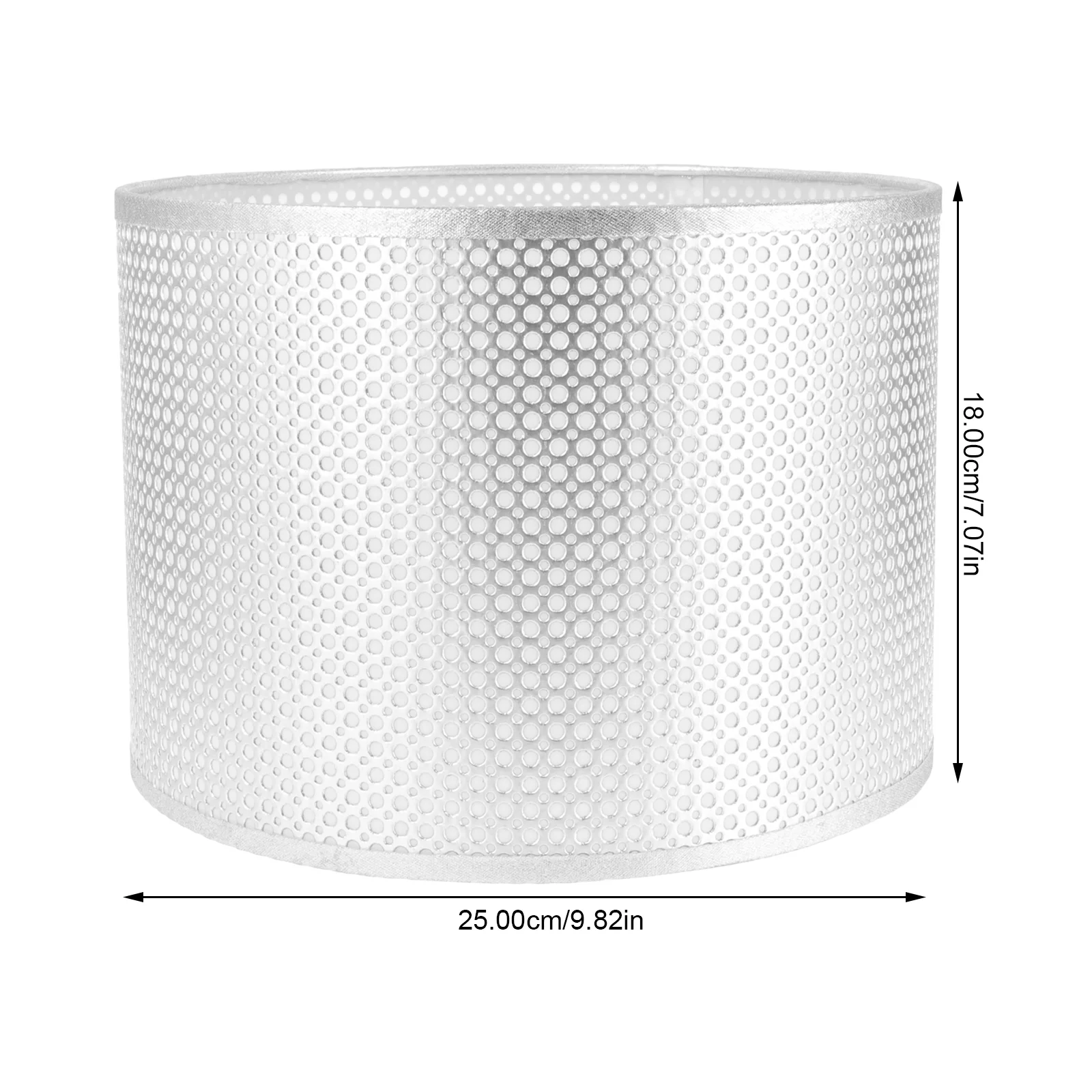 Metal Desk Light Modern Lamp Shade Fabric Drum Lampshade for Table Oval Lampshades