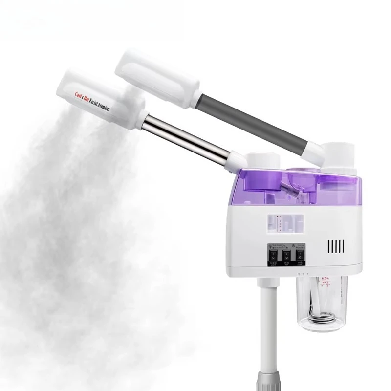 Urządzenie do parowania twarzy 2 w 1 Nano Ionic Hot Professional Spa Luxury Stand Ozone Steam Manual Facial Machine Steamer