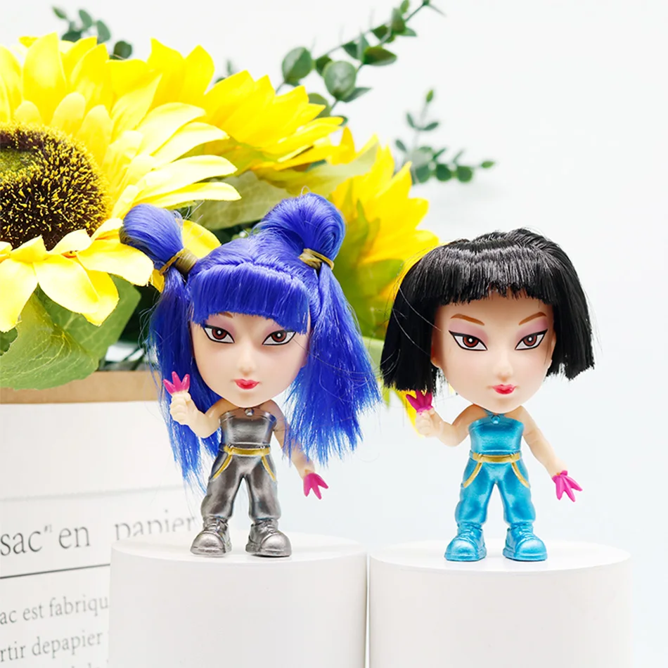 2025 جديد أنيمي K البوب شيطان الصيادين الشكل K-Pop شيطان الصيادين رومي ميرا زوي النمر تمثال لعبة زخارف مكتب التماثيل حلية طفل #4