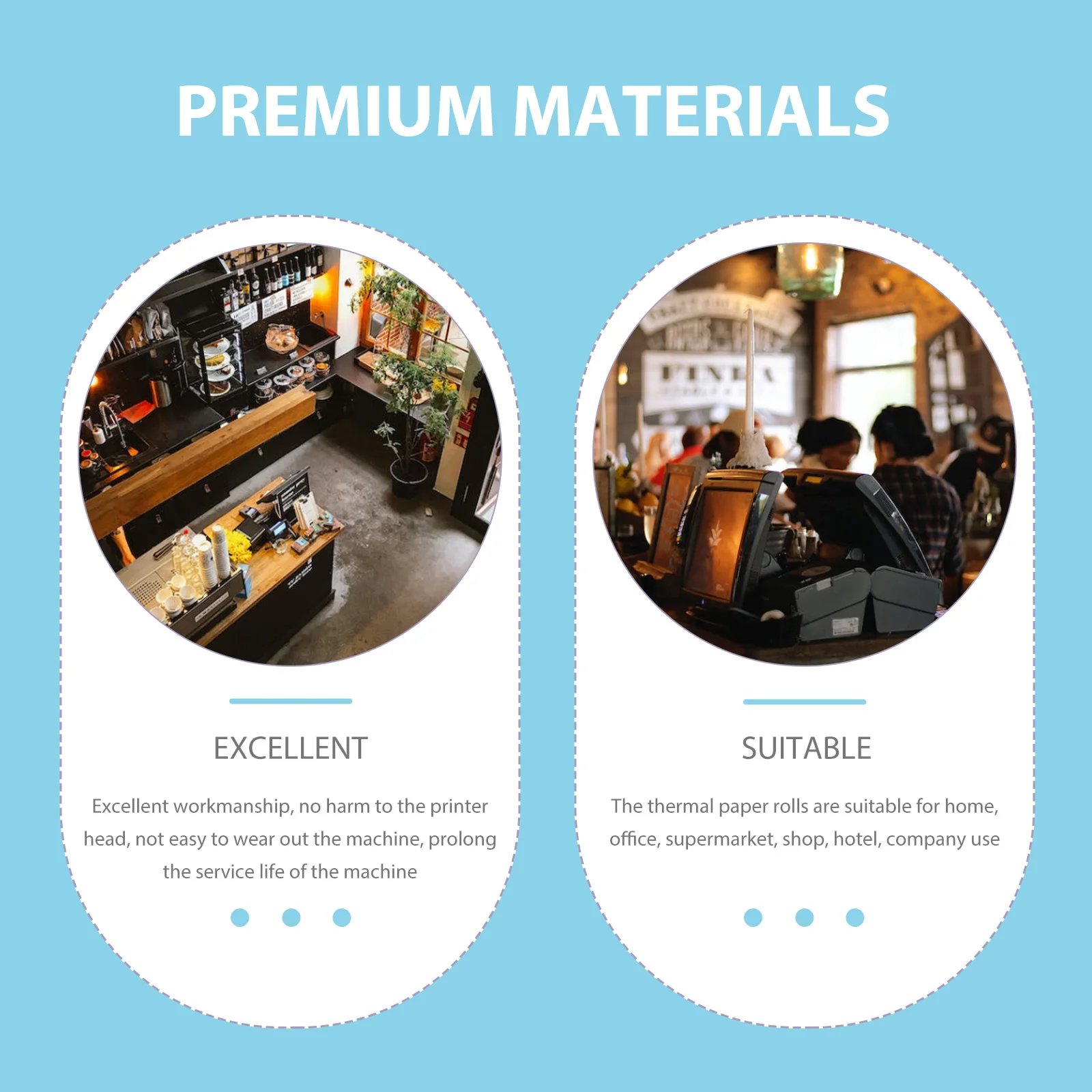 

4pcs Thermal Roll 40Mm X 30M Smooth For Pos Printer Cash Register Receipts Hotel Supermarket Use Thermal