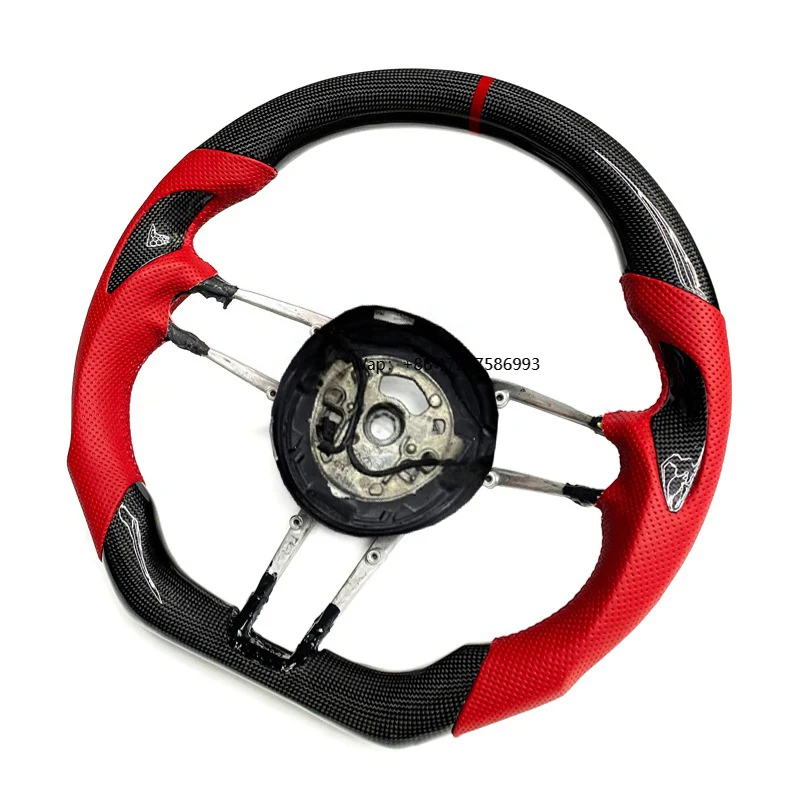 

Long-Lasting Carbon Fiber Steering Wheel UV-Resistant Anti-Aging & Maintains Like-New Feel