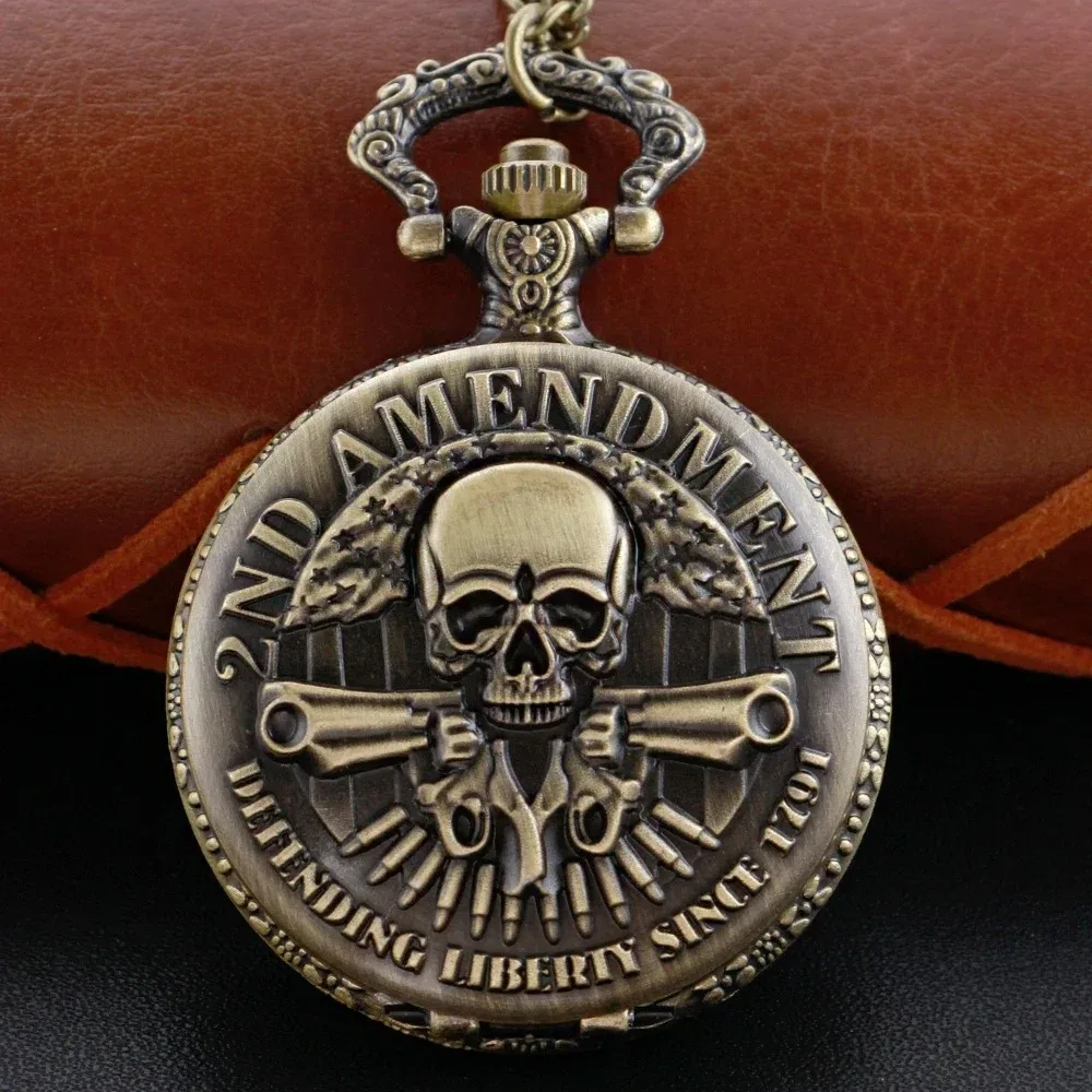 ساعة جيب كوارتز Steampunk قلادة ساعة معدنية من الفولاذ المقاوم للصدأ مع سلسلة قصيرة هدية Reloj Hombre