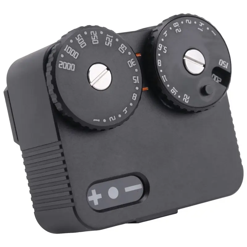 Photometer Light Meter II Cold Shoe for DSLR Film Camera Light Meter 12 Shutter Speed Photography Accessories(Black)