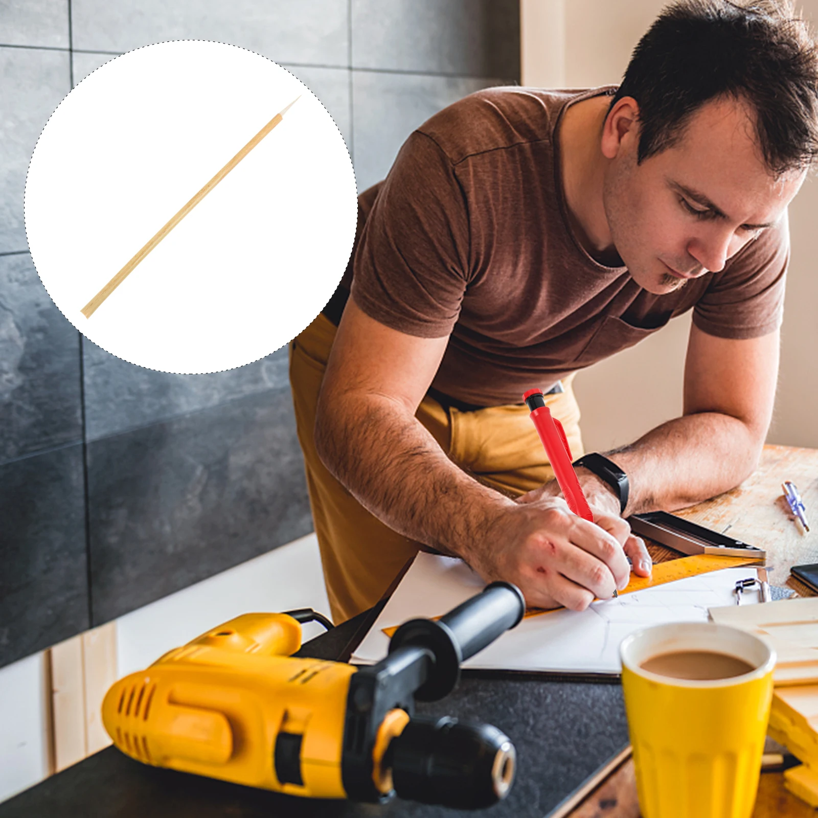 

100Pcs Industrial Writing Brushes High-Quality Durable Practical Earth-Friendly Easy Clean Store Home Decor Ergonomic Grip