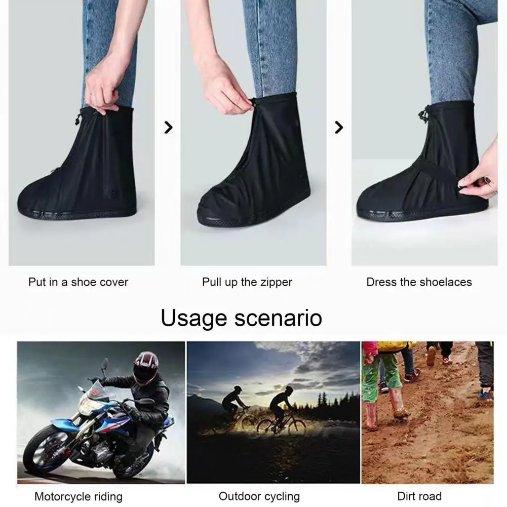 Mud-resistant Shoe Covers Waterproof Shoe Covers Non-slip Rain Protectors for Men Women Sandproof Overshoes Snow Boot Covers