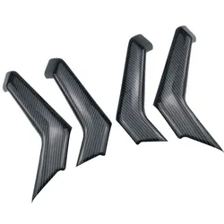Carbon Fiber Interior Door Handle Cover Sticker Trim Molding Auto Parts for Polo Plus 2019 2020 Car Styling