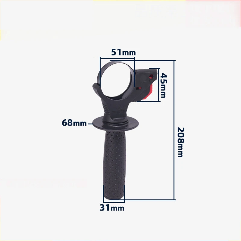 Adjustable Electric Hammer Handle Impact Drill Side Handle For 26 Electric Hammer Power Tools Accessories