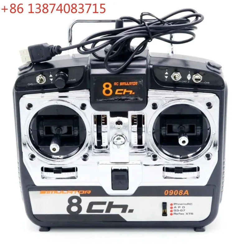 8CH RC Simulator Real Flight Helicopter 3D airplane MultiCopter Quad Simulator JTL0908A for Rc Drone Mode 2