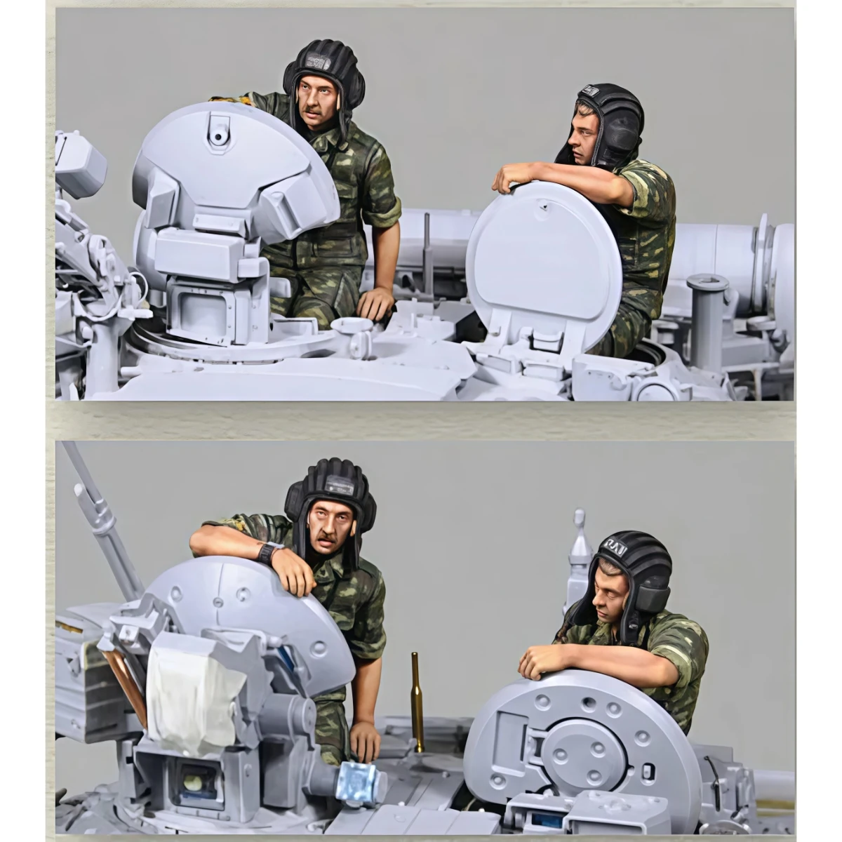 Unbemalter Modellbausatz aus Kunstharz im Maßstab 1:35, Militärthema, moderne Kampfpanzerbesatzung, unmontiert und unbemalt, GK, AD013