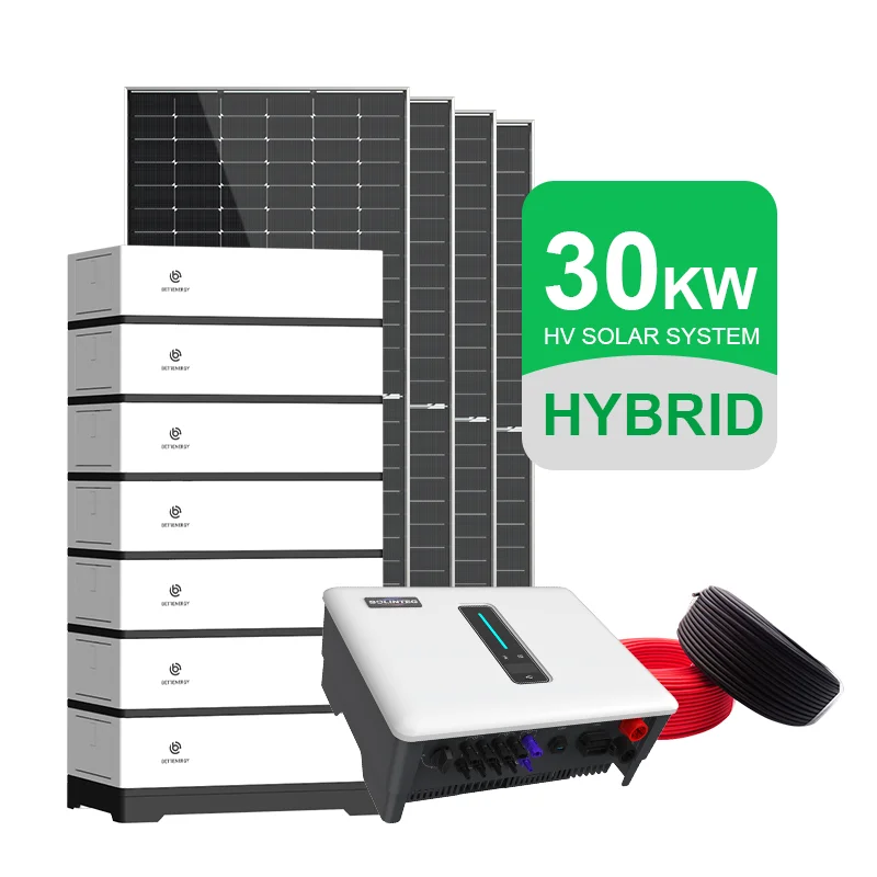 Hybrid Solar System 5kW to 40kW 20KW 30KW Solar Panels With Battery and Inverter Panneau Solaire Kit Complet Solar Energy System