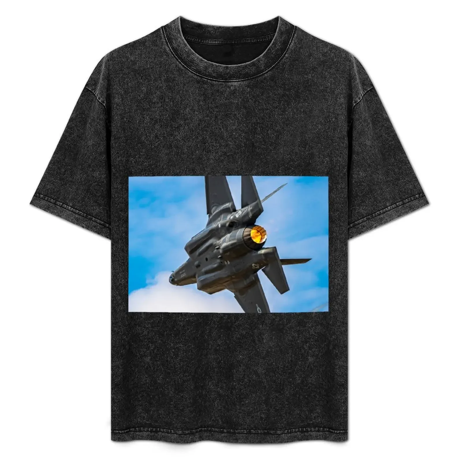 

F-35 Lightning turn T-Shirt All Match Print Short Sleeve Top